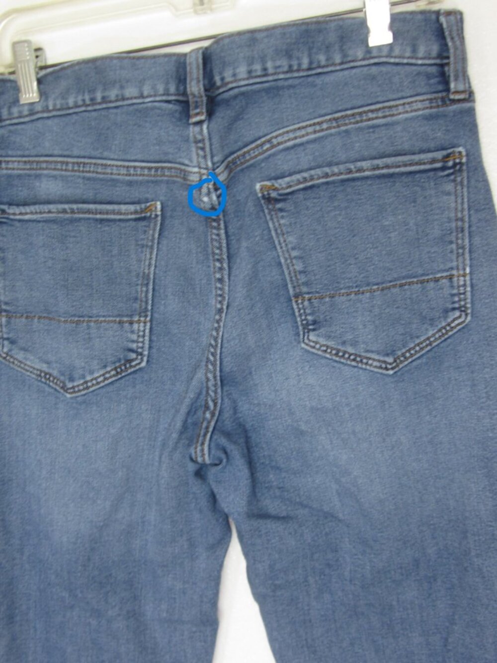 Banana Republic Travel Jean Pants Mens 33x32 (Fits 33x31) Slim Fit Blue Stretch - Picture 6 of 8